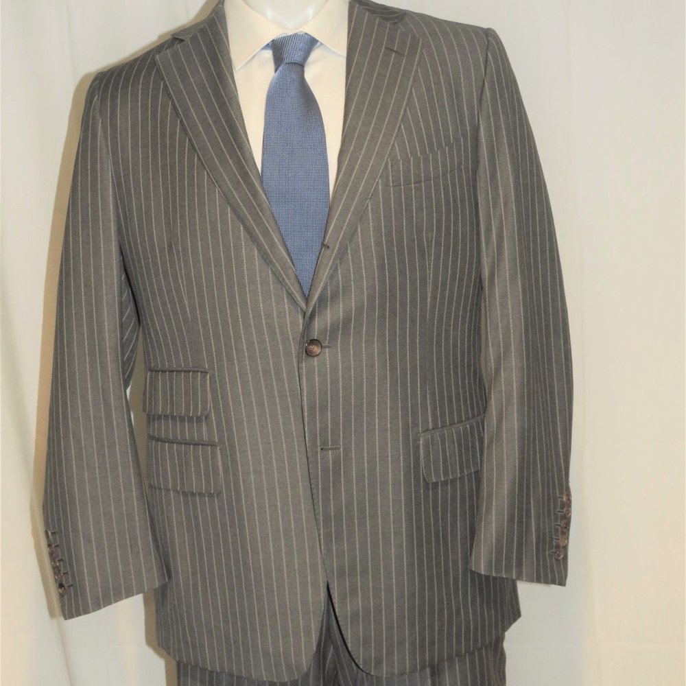 Tom Ford Basic Base B Regency Gray Striped Flat F… - image 6